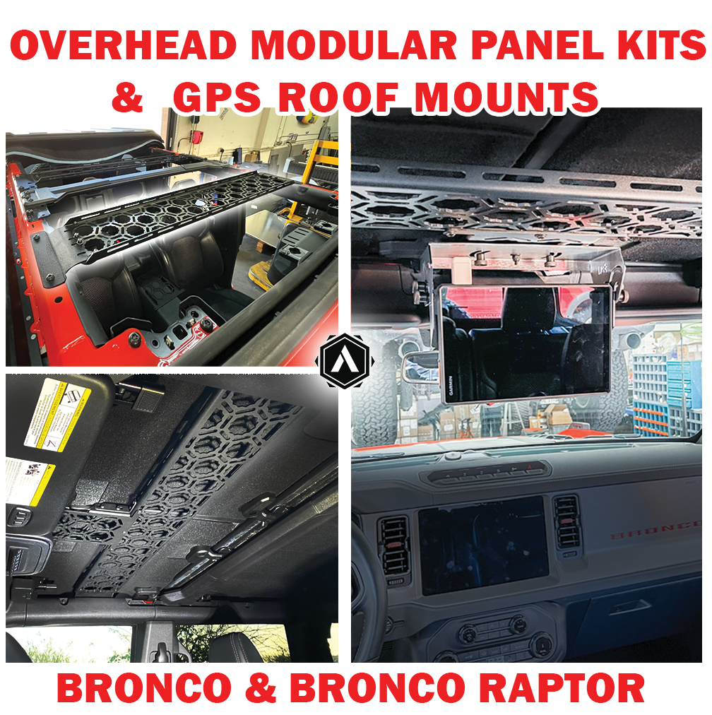 Overhead Modular Panel Kits & GPS Roof Mounts by Adapt-A-Panel (Bronco & Bronco Raptor)