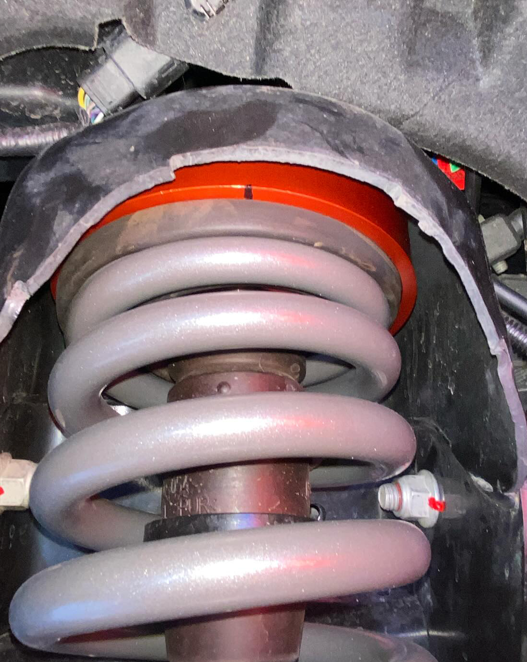 2010-2014 Raptor - Heavy Duty Billet Top Hat with 1.5 inch Lift for Stock Shock - Phase 1