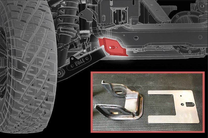 2017-2025 Gen 2 & Gen 3 Raptor Lower Arm Pocket Replacement Kit