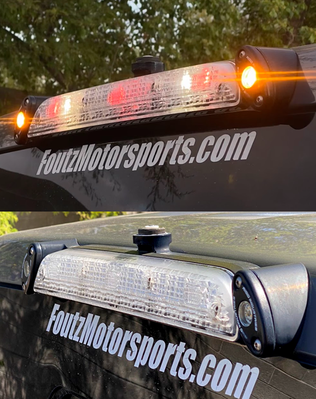 2017, 2018, 2019, 2020, 2021, 2022, 2023, 2024 Ford Raptor - Third Brake Light Antenna Mount - Rigid Lights - Bullet Proof Diesel