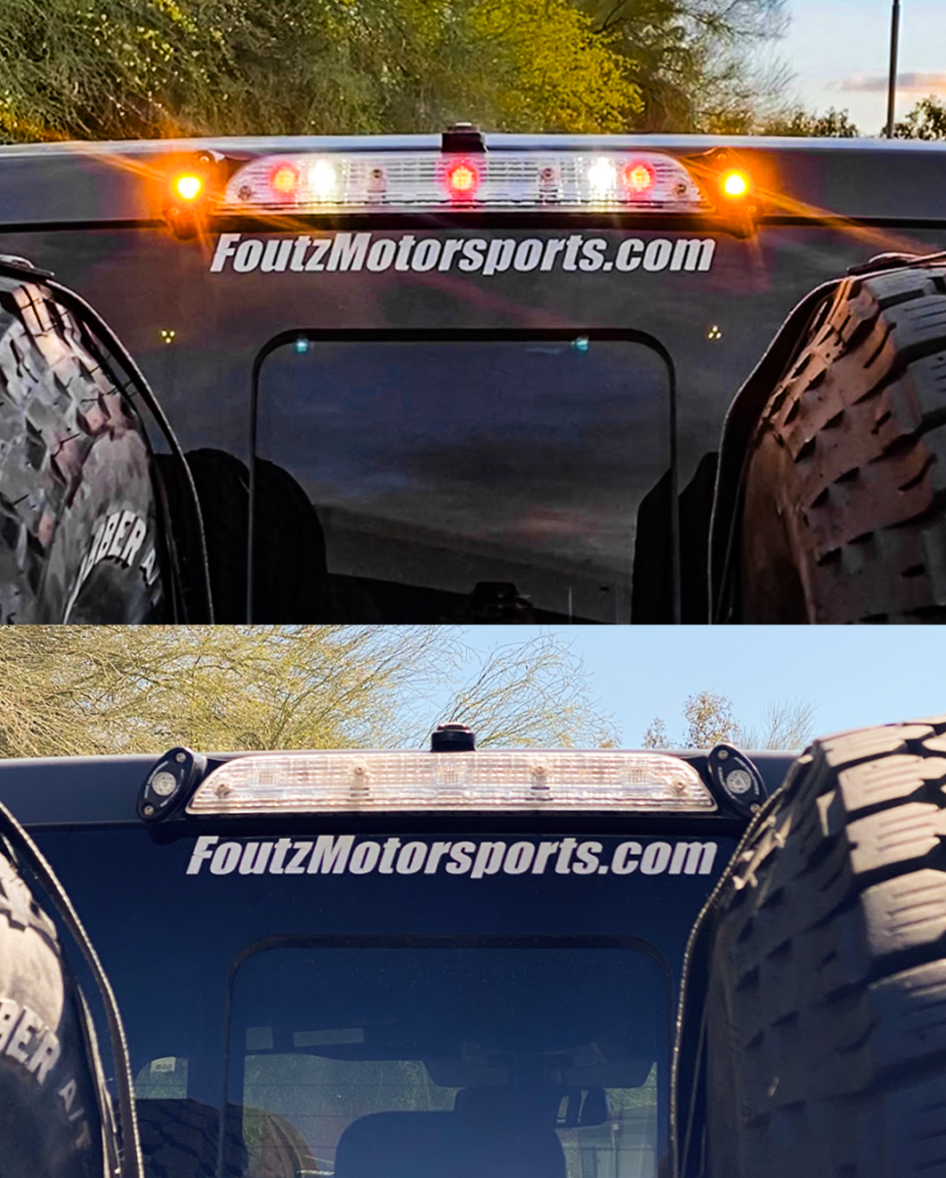 2017, 2018, 2019, 2020, 2021, 2022, 2023, 2024 Ford Raptor - Third Brake Light Antenna Mount - Rigid Lights - Bullet Proof Diesel