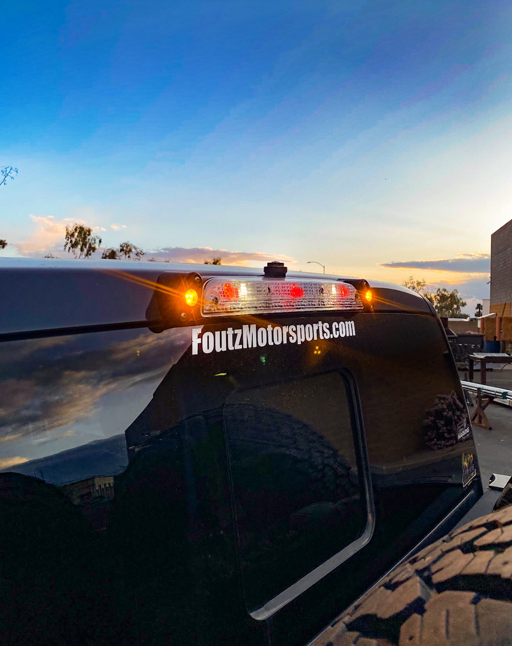 2017, 2018, 2019, 2020, 2021, 2022, 2023, 2024 Ford Raptor - Third Brake Light Antenna Mount - Rigid Lights - Bullet Proof Diesel