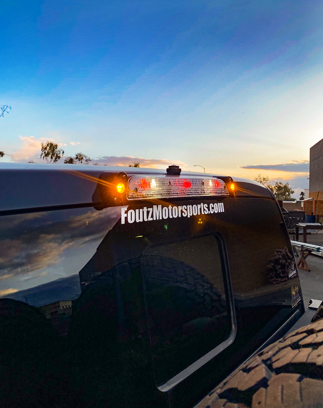 2017, 2018, 2019, 2020, 2021, 2022, 2023, 2024 Ford Raptor - Third Brake Light Antenna Mount - Rigid Lights - Bullet Proof Diesel