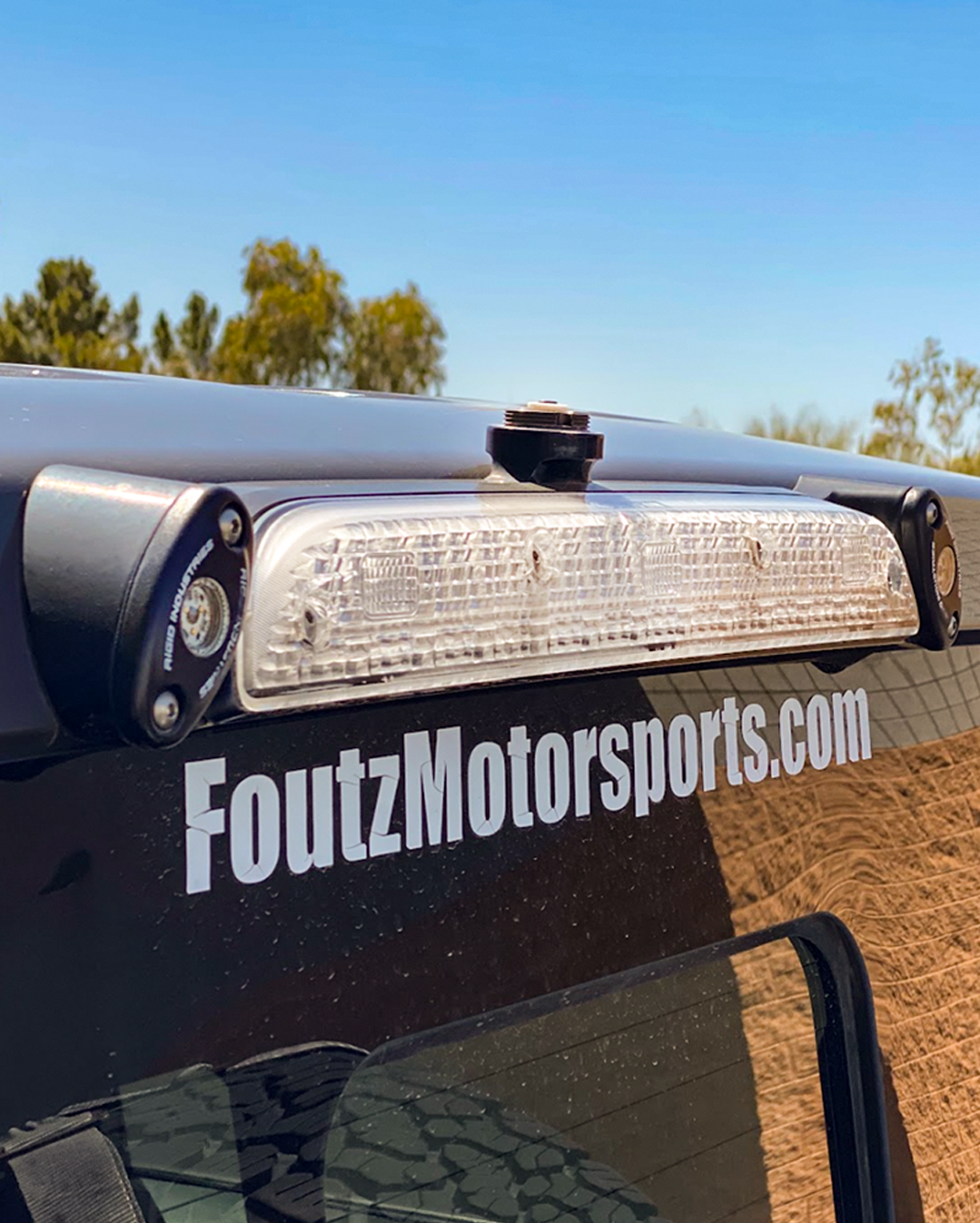 2017, 2018, 2019, 2020, 2021, 2022, 2023, 2024 Ford Raptor - Third Brake Light Antenna Mount - Rigid Lights - Bullet Proof Diesel