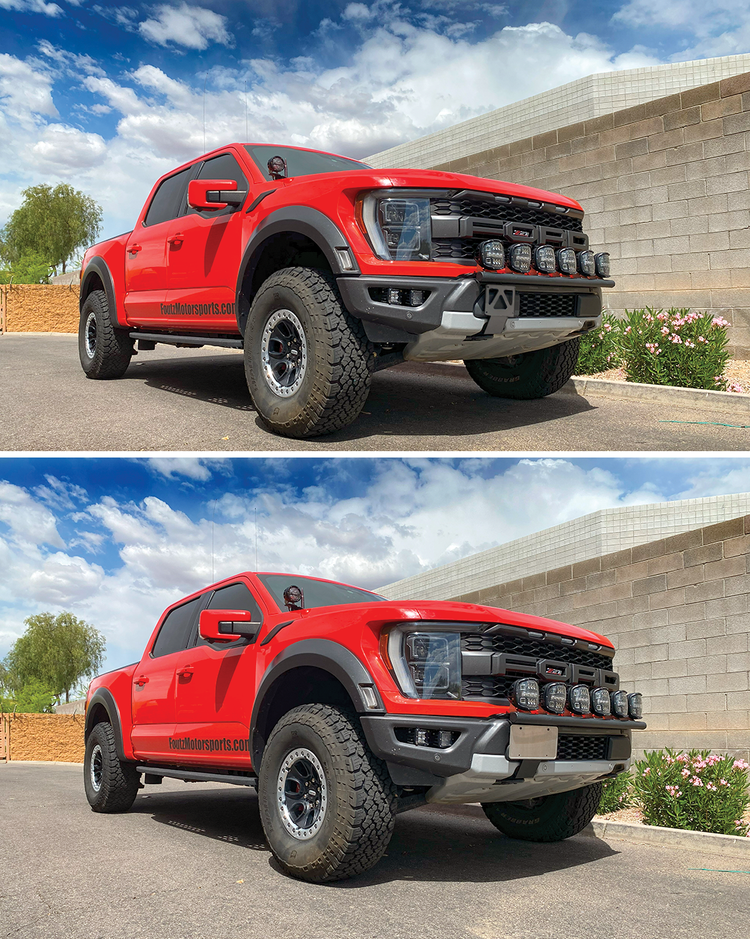 2017, 2018, 2019, 2020, 2021, 2022, 2023 Raptor Front License Plate Tow Hook Mount