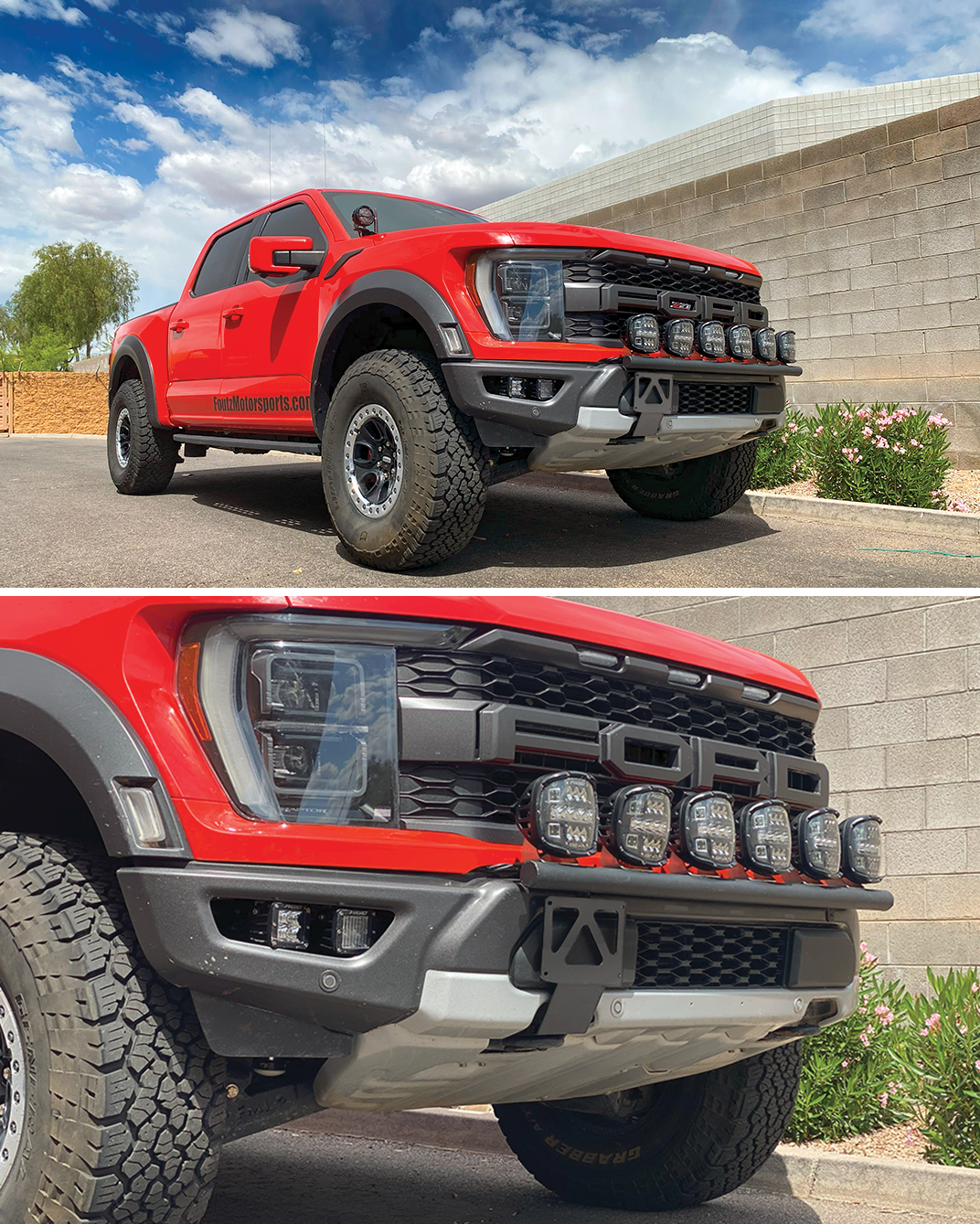 2017, 2018, 2019, 2020, 2021, 2022, 2023 Raptor Front License Plate Tow Hook Mount