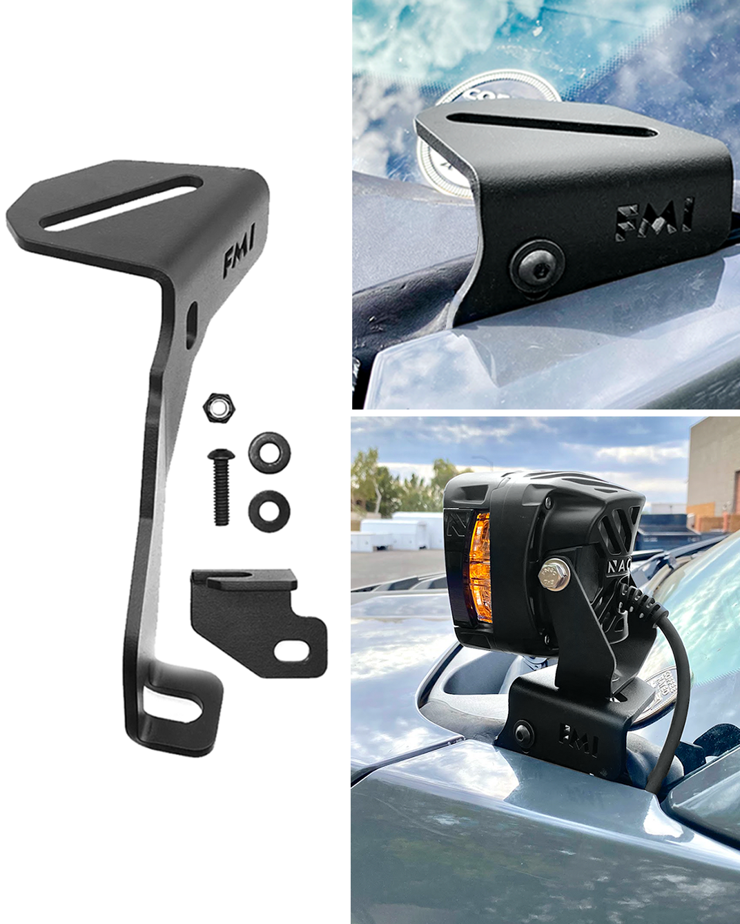 2017-2020 Gen 2 Raptor Front A-Pillar Light Mount Kit