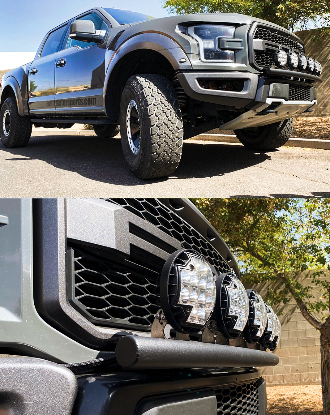 2017-2020 Gen 2 Raptor Front Light Mount Kit for Stock bumper