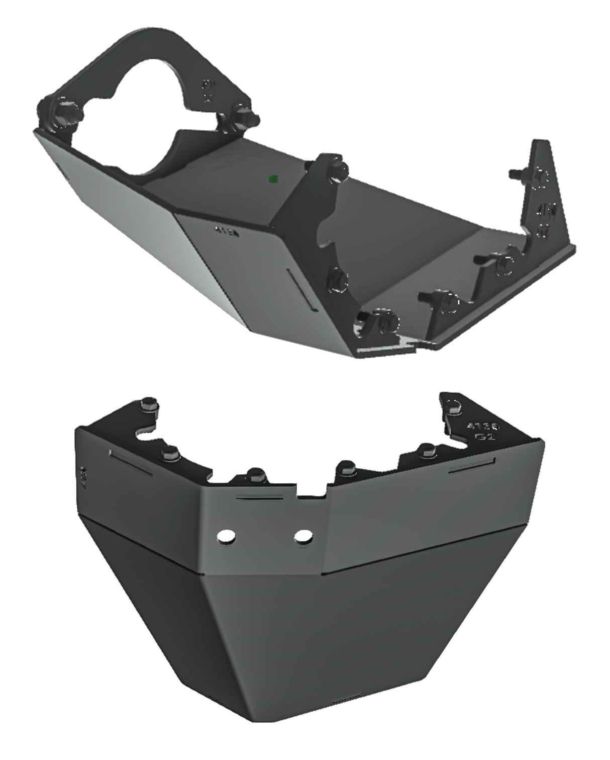 Heavy duty 4130 chromoly rear diff skid plate for Gen 2-3 Ford Raptor