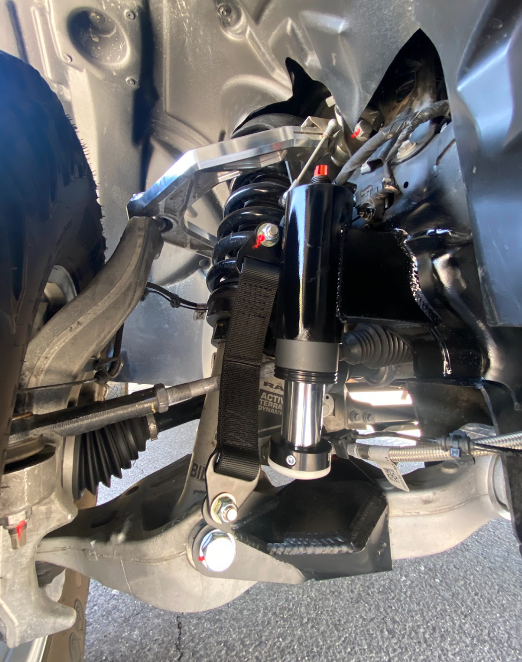 Stock lower arm Front Limit Strap with Bump Stop Stock for 2021-2024 Ram TRX suspension