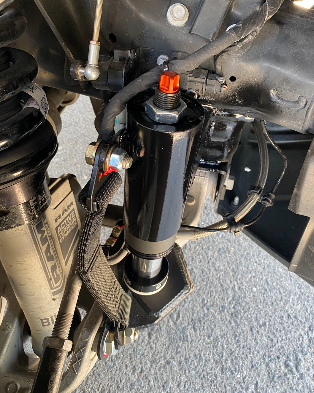 Stock lower arm Front Limit Strap with Bump Stop Stock for 2021-2024 Ram TRX suspension