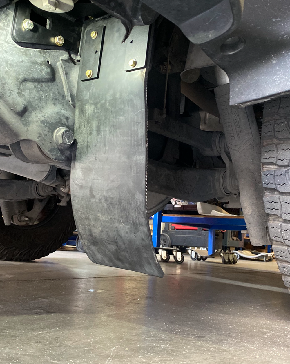 2024-UP RAM RHO - Rear Shock Guard Mud Flap Frame Mount Kit
