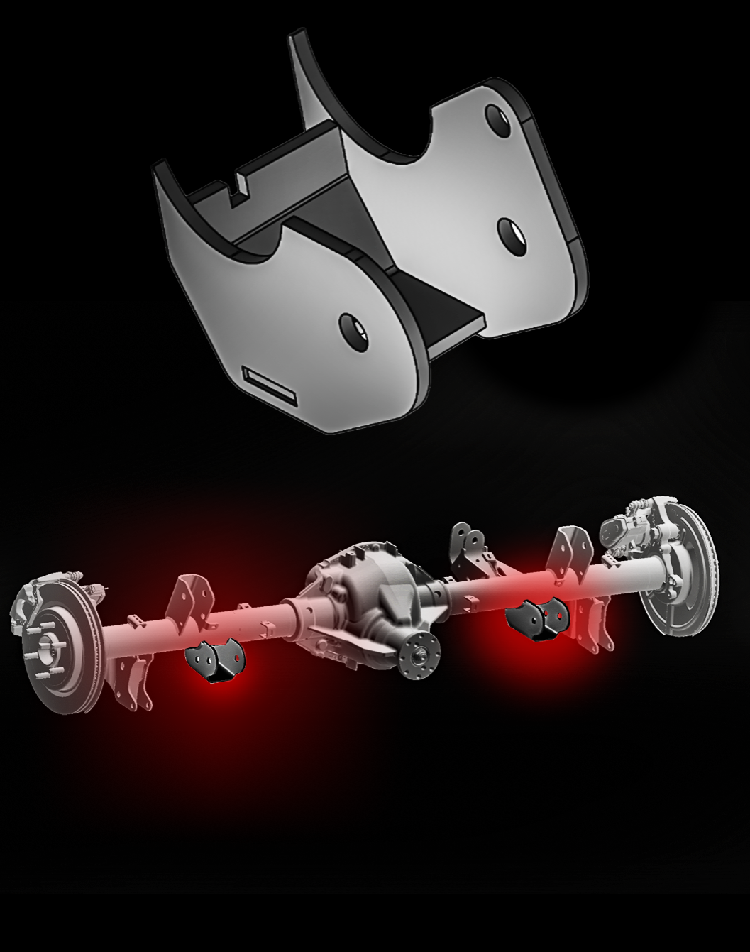 2021–2025 Gen 3 Raptor 5-Link Rear Axle Lower Link Mount Kit – Weld-On