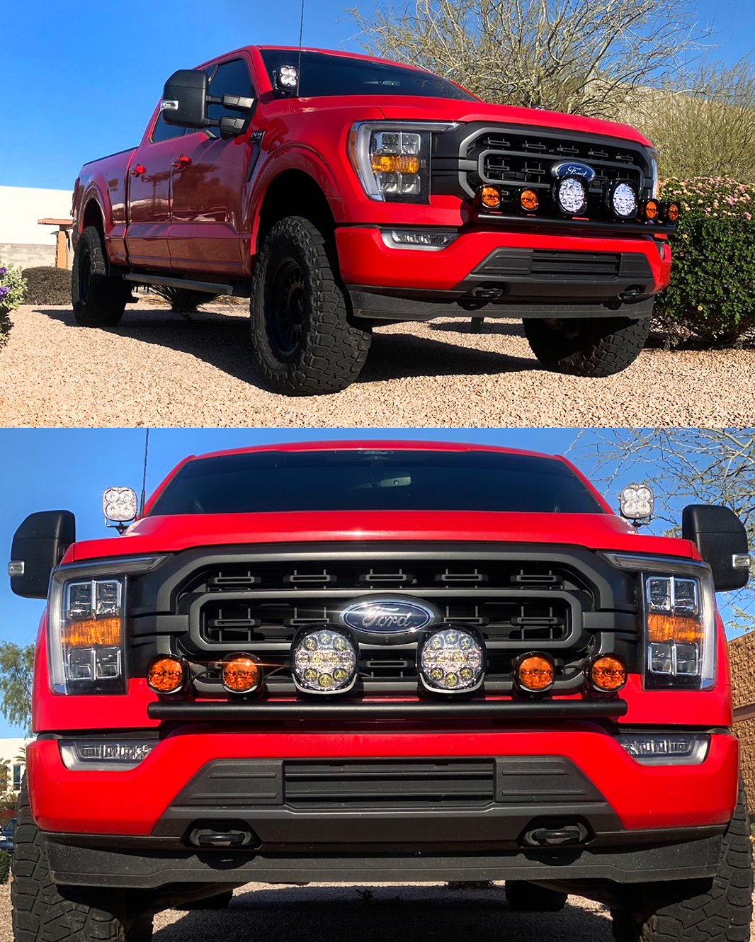 2021, 2022, 2023 Ford F150 Front Light Mount for stock bumper