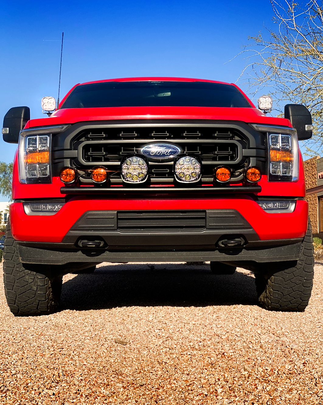 (2021-2023) Ford F150 Front Light Mount - (Stock Bumper)