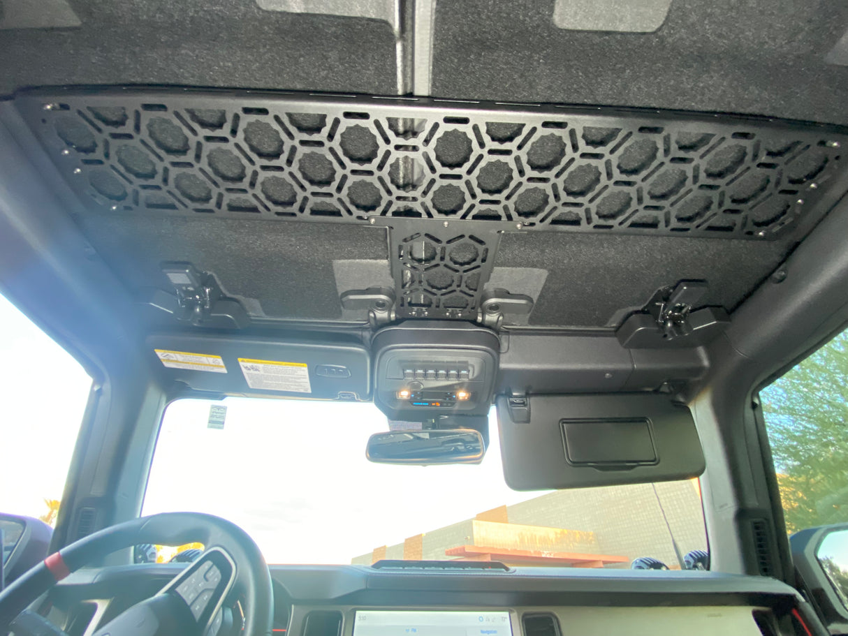 Bronco 2021 + Inside Roof Mount (across front seats with short front panel) by Adapt-A-Panel
