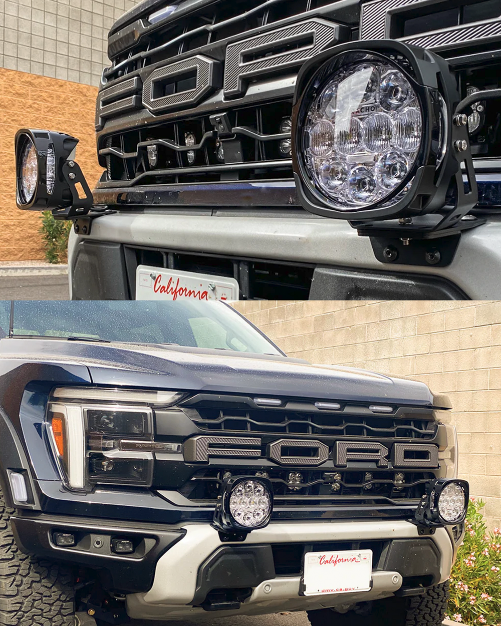 2024 and up Gen 3.5 Raptor, Light Mount Brackets for Stock Bumper (pair)