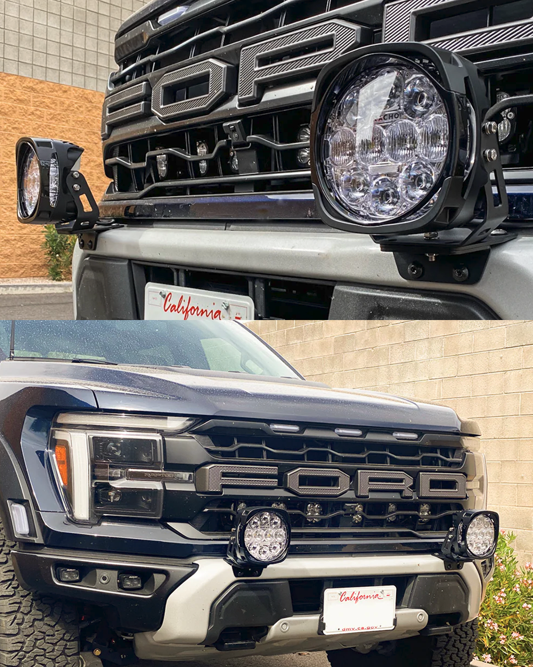 2024 and up Gen 3.5 Raptor, Light Mount Brackets for Stock Bumper (pair)
