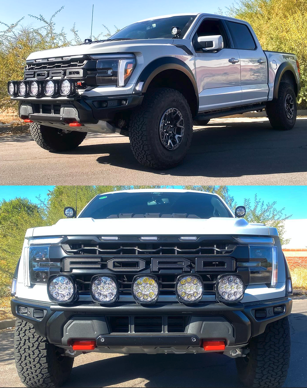 2024 Raptor Front Light Mount Kit (modular bumper) - Use Any Light