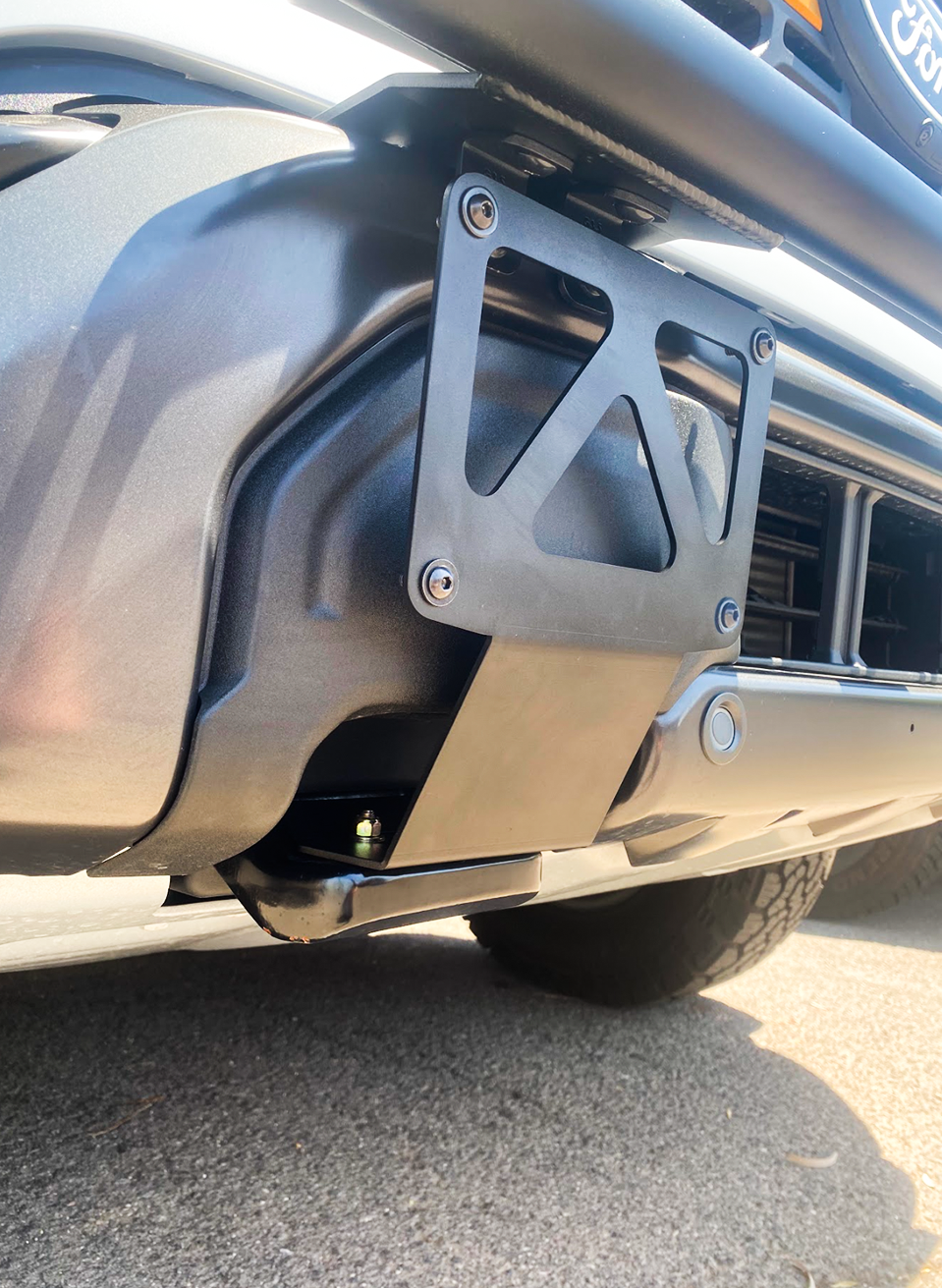 2025 Ford F150 Tremor License Plate Mounting Brackets for Front Tow Hooks