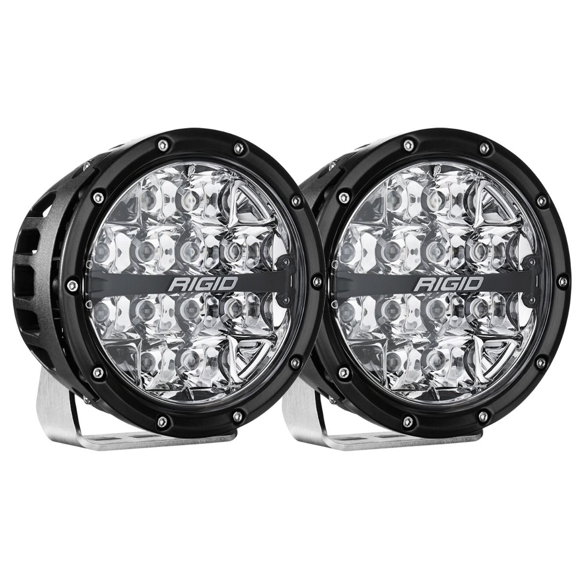 Rigid Industries - 360-Series RGBW 6 Inch Spot Optic with RGBW Backlight Pods - Pair