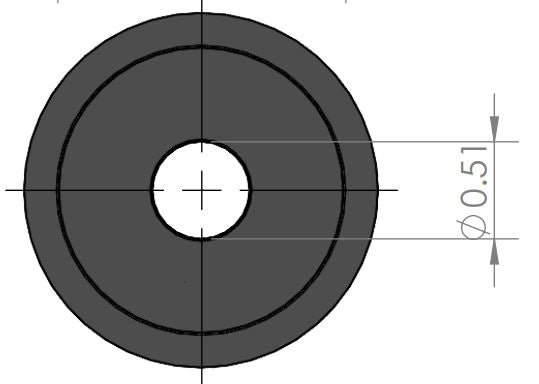 FM17000009 - FMI Raptor Gen 2-3 upper ball joint spacer for 1.5" uniball - short version