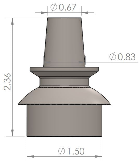 FM17000020 - Gen 1 Raptor 1.50 Inch Uniball Ball joint Lower Taper Spacer