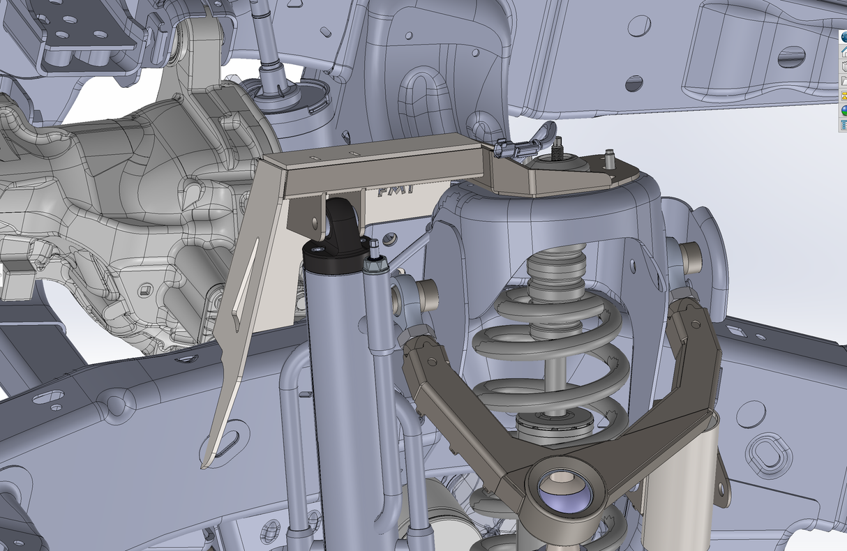 Gen 2 Raptor Fabricated Front shock tower By-Pass Mount for mid-travel and long-travel suspension