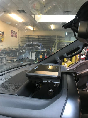 2021 - 2023 F150 and Raptor Center Dash Fold Down GPS mount - HDS7 Carbon