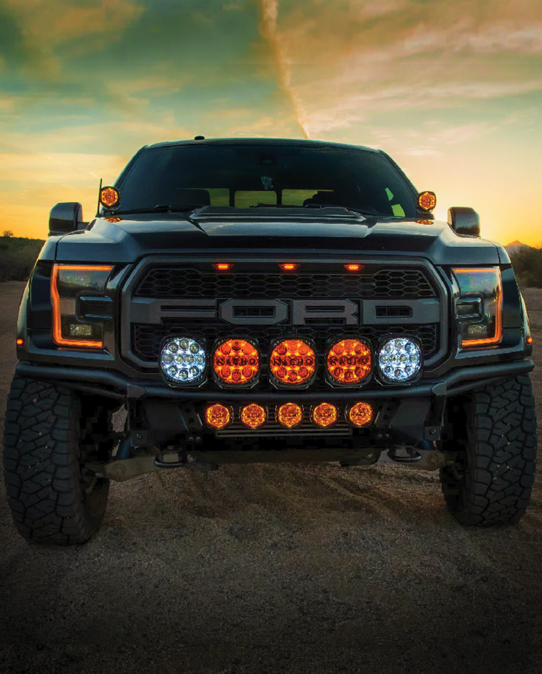 140 watt Highspeed Racer Spot LED Off-Road light for Ford F150 trucks, Ranger Raptor, Raptor, bronco raptor, F250 Super duty and Bronco