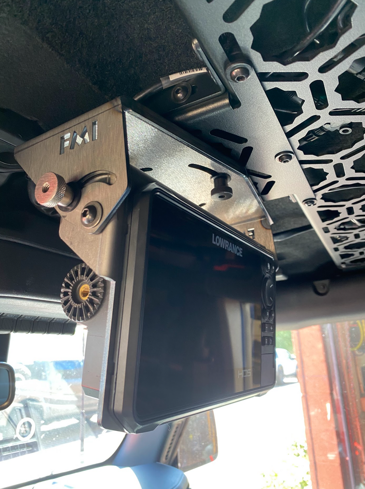 Fold Down Lowrance HDS7-CARBON GPS Mount - Bronco and Bronco Raptor Roof Mount