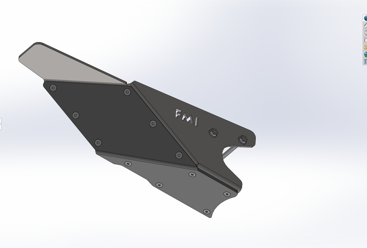 2024 Ranger Raptor Rear Lower Arm Frame Guard with HDPE Slide