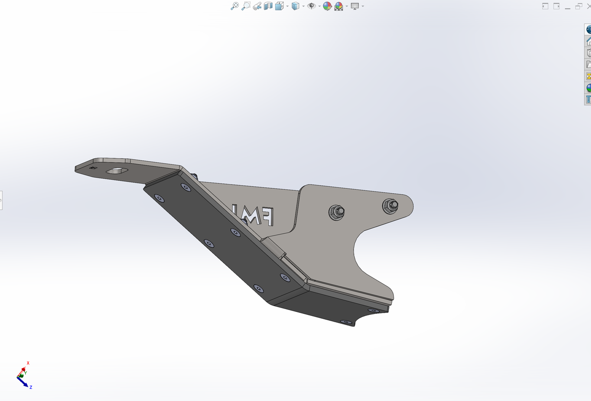 2024 Ranger Raptor Rear Lower Arm Frame Guard with HDPE Slide