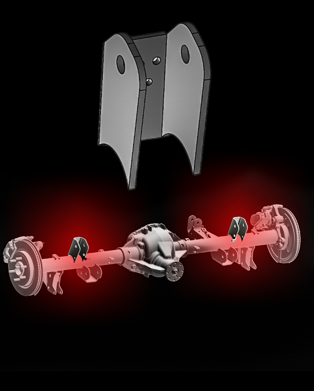 2021–2025 Gen 3 Raptor 5-Link Rear Axle Upper Link Mount Kit – Weld-On