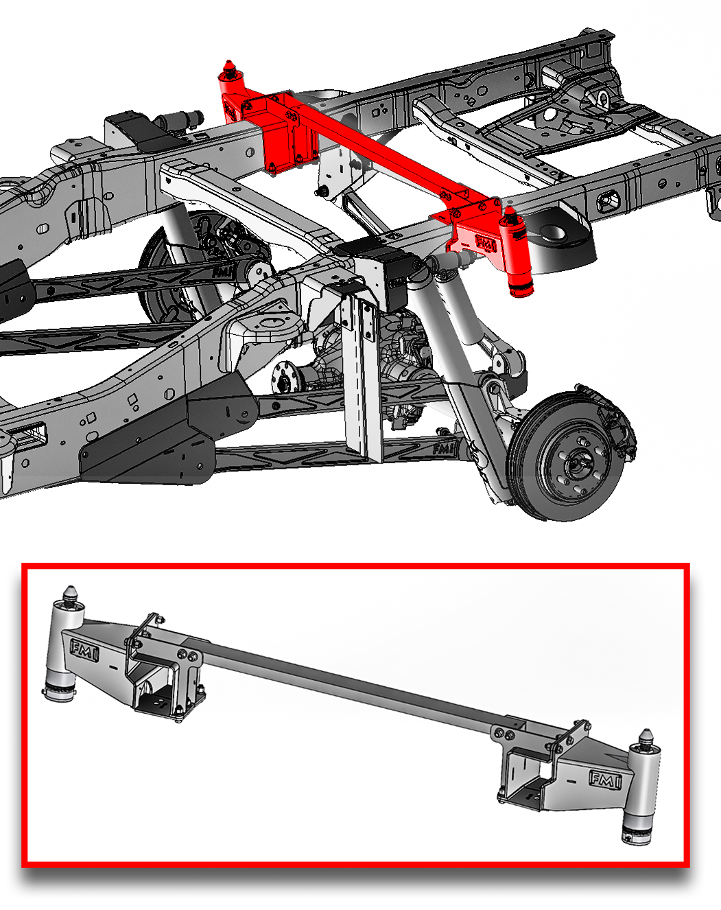 Gen 1 to Gen 3 Raptor Conversion, Rear Bump Stop Kit