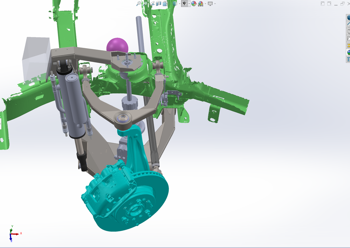 2027 Ram TRX Fabricated Replacement Lower A-Arm kit - Stock Length