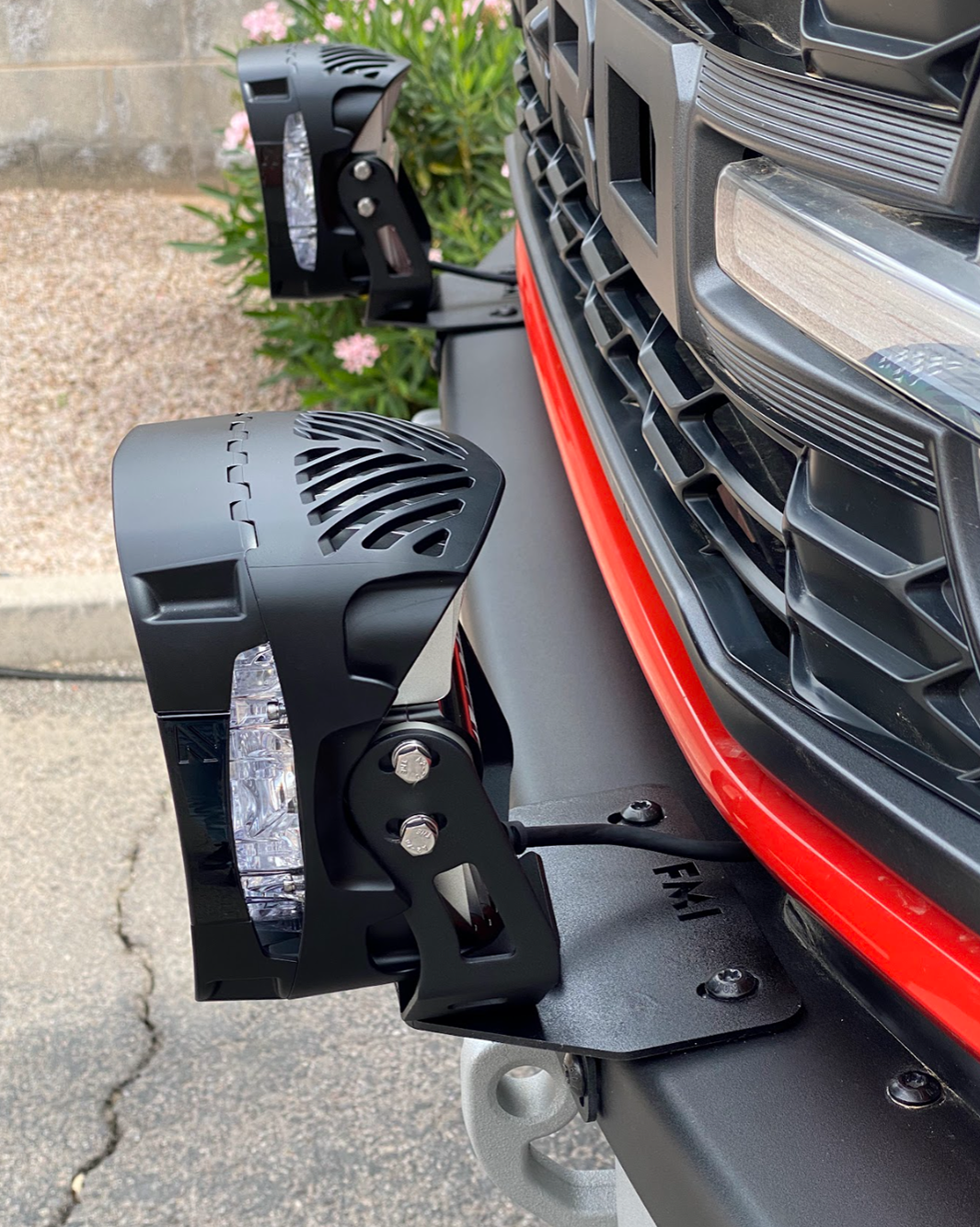 2022, 2023, 2024 Bronco Raptor Front Light Mount Brackets for Stock Modular Bumper - Pair