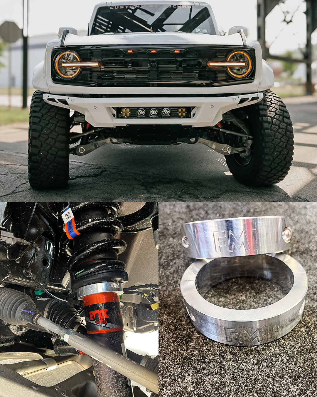 Bronco Raptor CNC aluminum suspension leveling collar