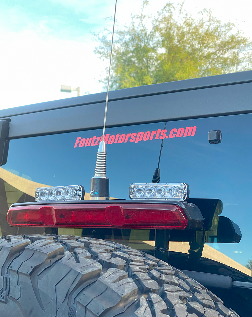 2022 + Bronco Raptor - Third Brake Light Antenna Mount