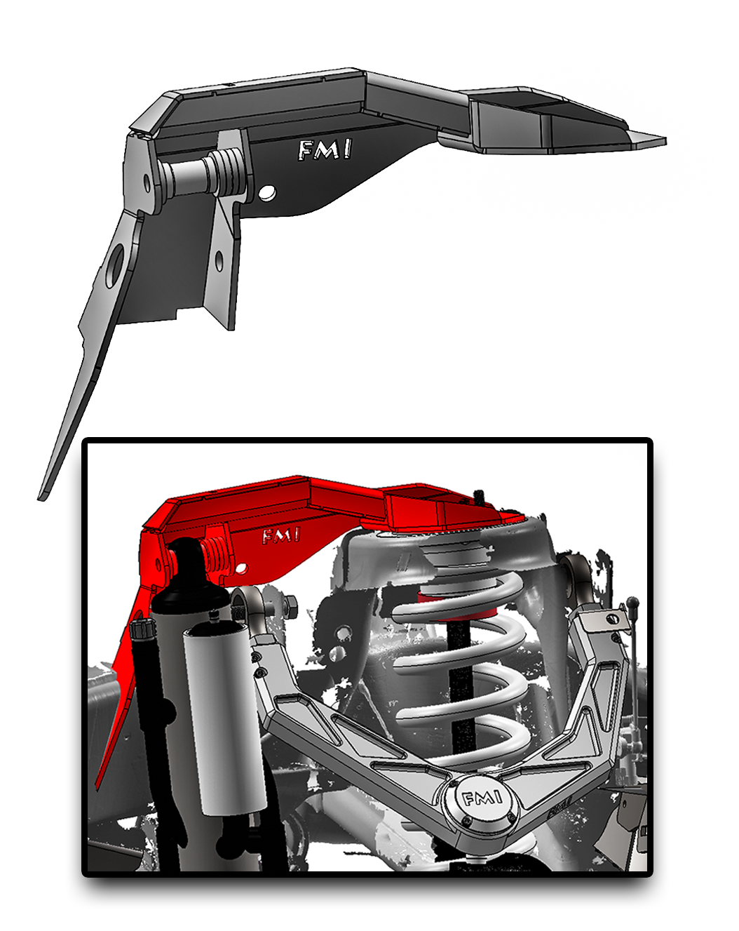 2021 -2024 Ram TRX Fabricated Front By-Pass Shock Mount Kit