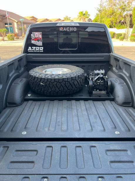 Ford Raptor (2017, 2018, 2019, 2020, 2021, 2022, 2023, 2024) laydown tire and jack carrier