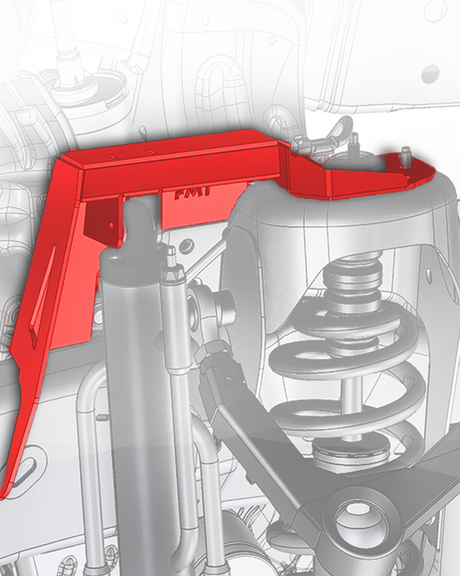Gen 3 Raptor Fabricated Front shock tower By-Pass Mount for mid-travel and long-travel suspension