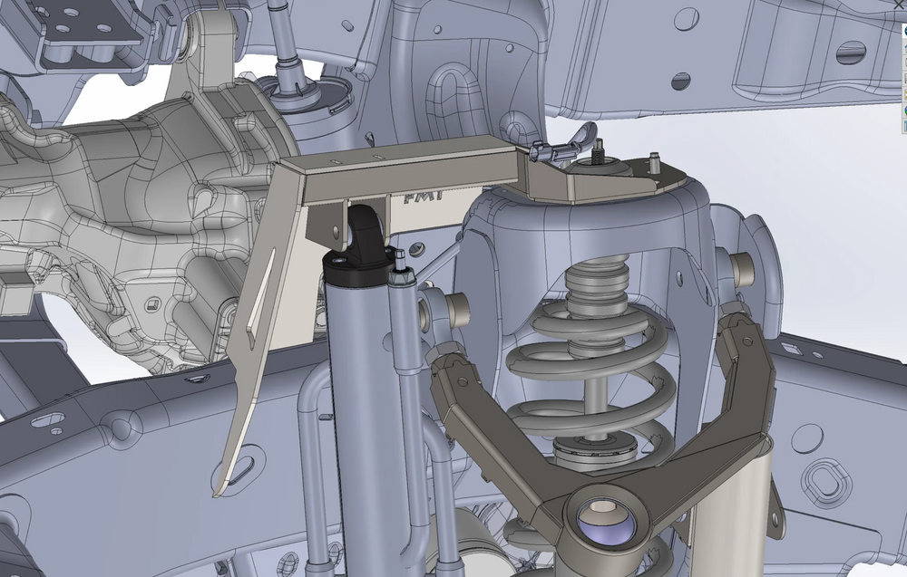 Gen 2 Raptor Fabricated Front shock tower By-Pass Mount for mid-travel and long-travel suspension