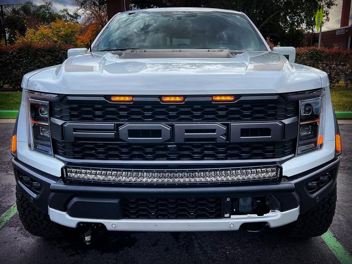 Gen 3 Raptor Front Light Mount Kit (stock bumper) - Use Any Light