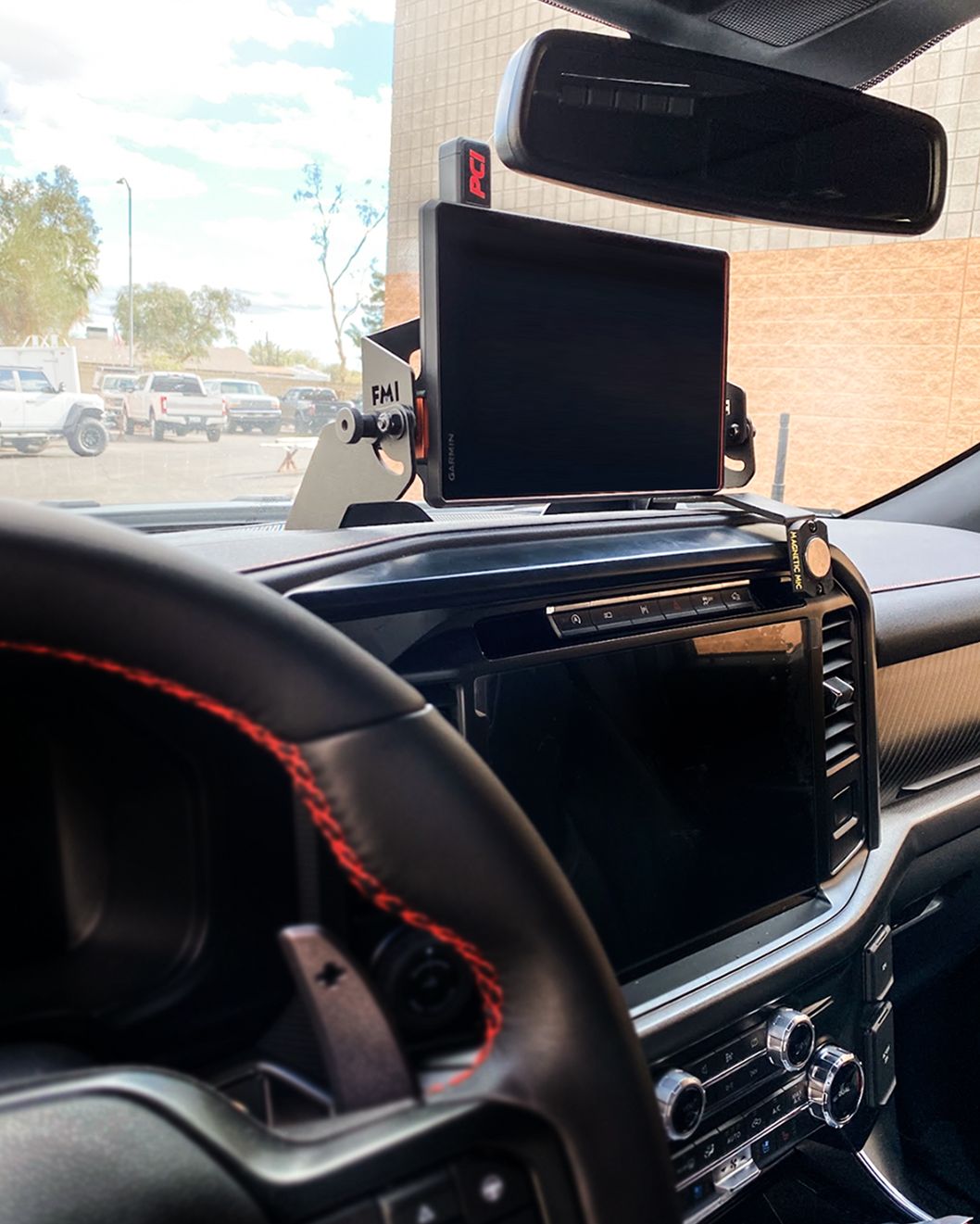 (2024+) Gen 3.5 Raptor - and 2024-up F150 - Center Dash Fold Down GPS mount - Garmin TREAD XL