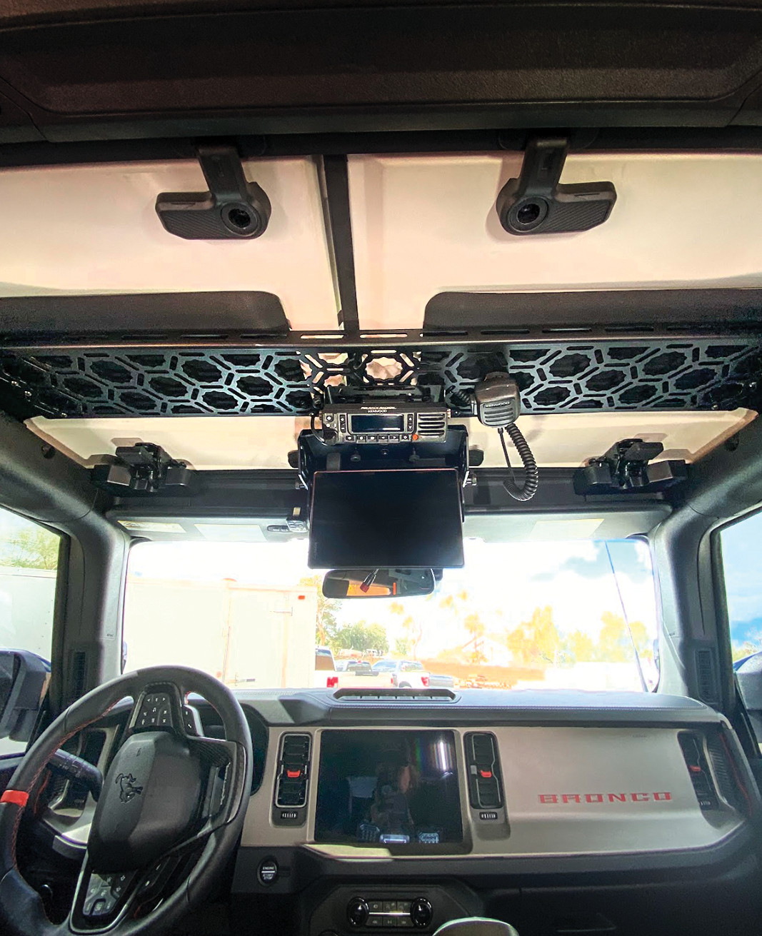 Fold Down Garmin TREAD-XL GPS Mount - (for Bronco & Bronco Raptor Roof Panel)