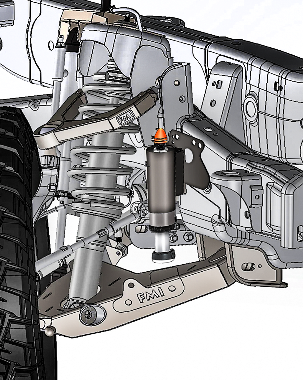 2017-2020 Gen 2 Raptor Front Bump Stop For Fabricated Lower A-Arm