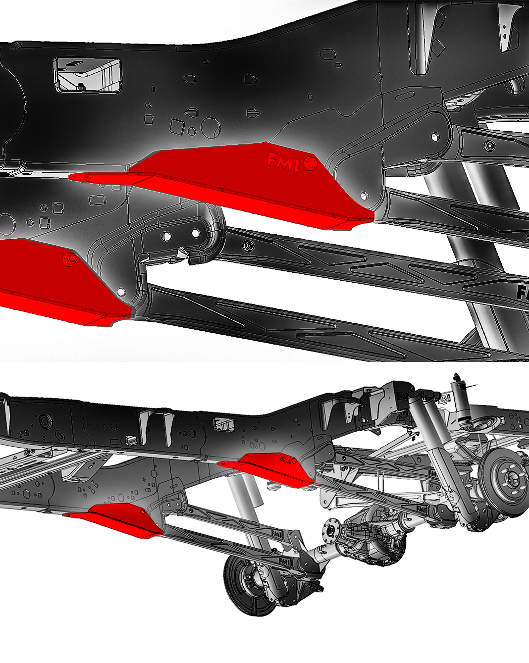 2021-2025 Gen 3 Raptor Rear Frame Lower Link Skid Kit