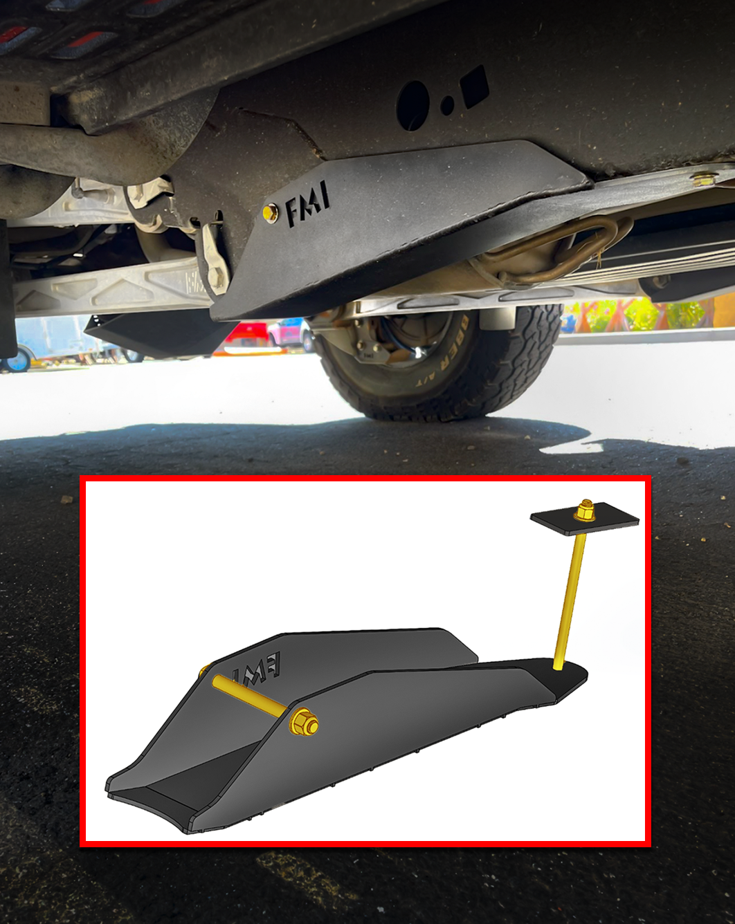 2021-2025 Gen 3 Raptor Rear Frame Lower Link Skid Kit