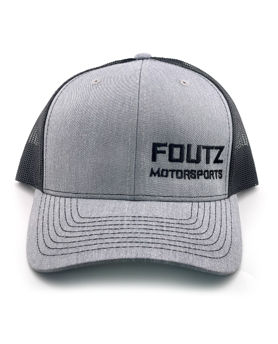 Grey Snap Back Trucker Hat - FOUTZ MOTORSPORTS (112 Richardson)